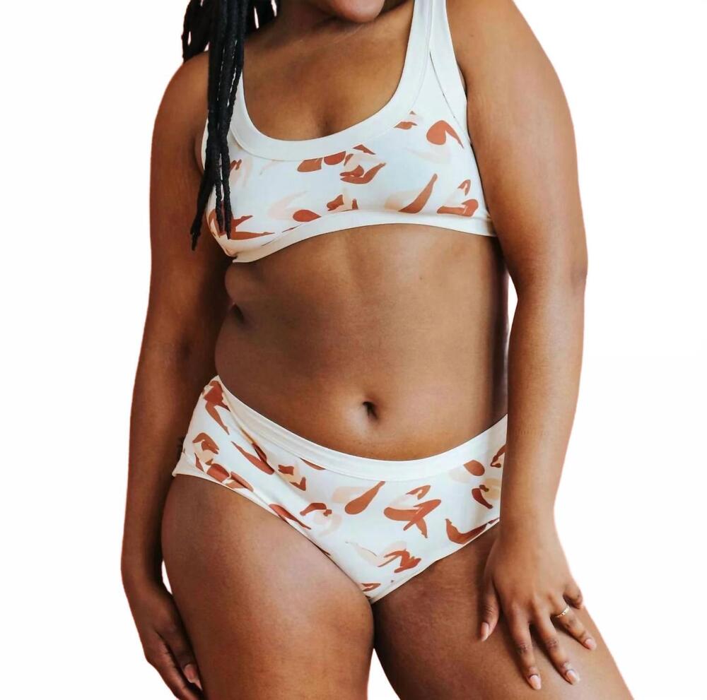 NEW THUNDERPANTS USA cotton blend bralette in bodies in motion